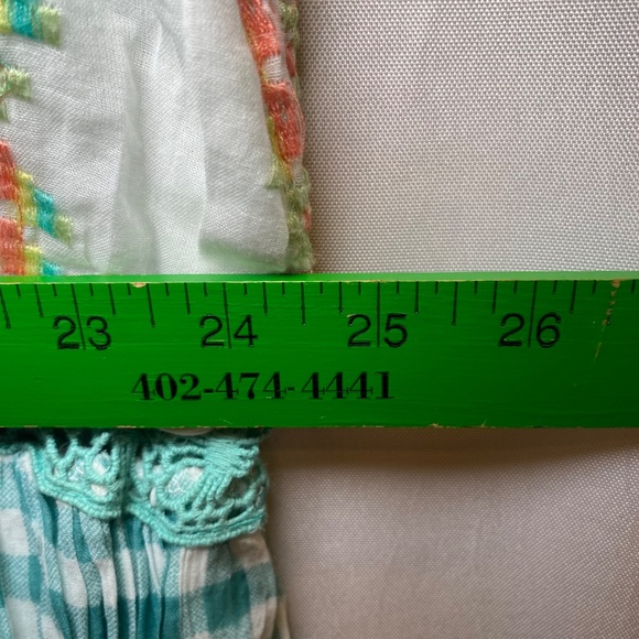 NWT Barok Paris Women’s Cotton Embroidered Peasant Top w Tassels sz M/L - Picture 14 of 14